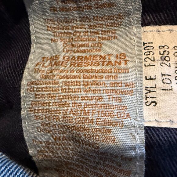 Tyndale FR Jeans Mens Size 30 x 30 Fire resistant broken in relaxed fit denim - Picture 6 of 14